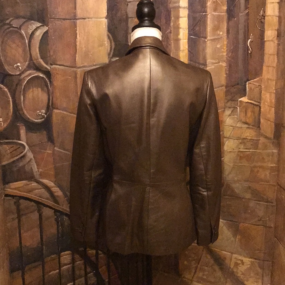 Metallic Leather Jacket - image 5